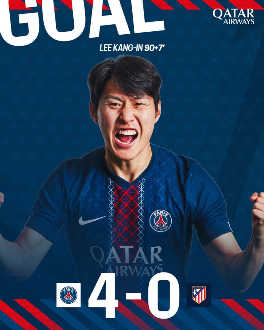 [속보] 英 BBC ‘비피셜’ 떴다…“이강인 PK 성공” 韓 최초 클럽월드컵 득점! “PSG 네 번째 골 장식” 깜짝 대서특필, 아틀레티코에 4-0 완승