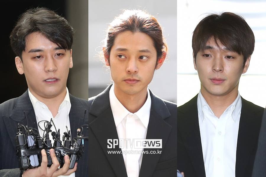 ▲ 승리, 정준영, 최종훈(왼쪽부터). ⓒ곽혜미 기자
