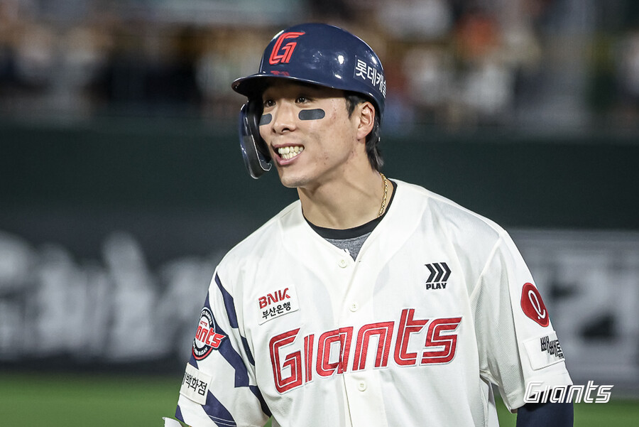 ▲ 김동혁 ⓒ롯데 자이언츠