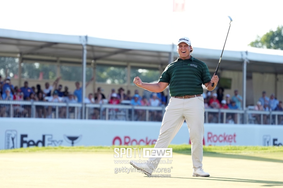 '장타 1위' 젊은 피 포트기터, 5차 연장 끝에 PGA 첫 우승