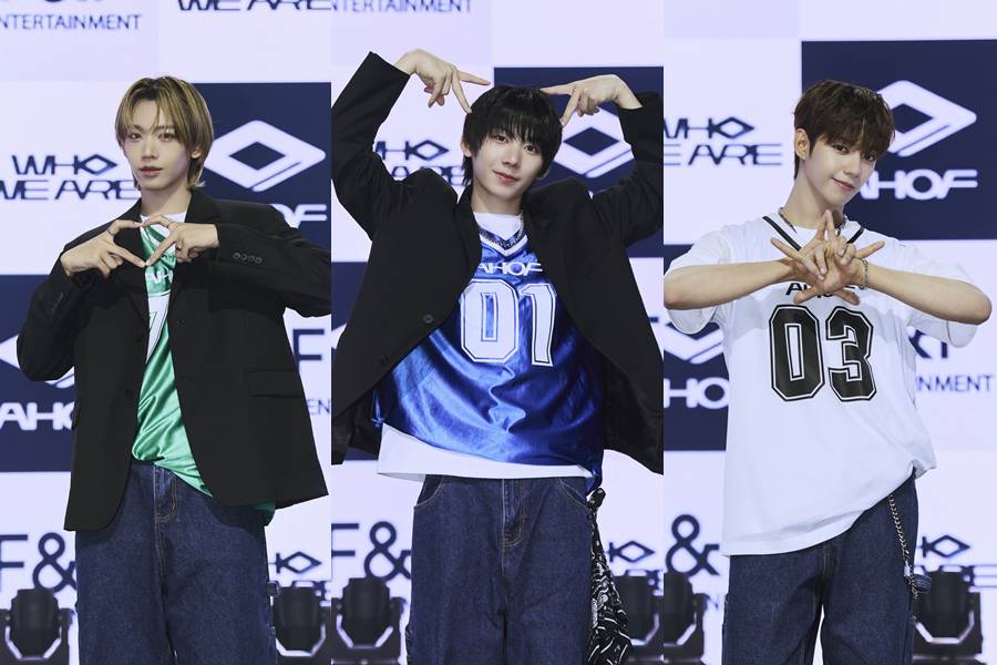 ▲ 장슈아이보, 박한, 제이엘(왼쪽부터). 제공| F&F엔터테인먼트
