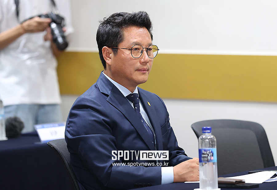 ▲ 한국대학축구연맹 박한동 회장 ⓒ곽혜미 기자