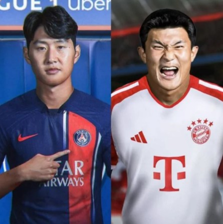 ▲ 한국 축구대표팀의 '공수 기둥'인 이강인(왼쪽)과 김민재의 만남으로 주목받는 2025 국제축구연맹(FIFA) 클럽월드컵 8강전이 '한국인 없는' 코리언 더비로 흐를 가능성이 제기됐다. ⓒ X