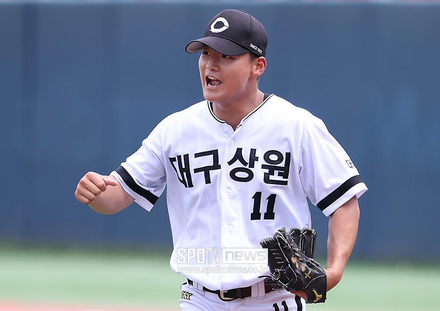 '4강행' 대구상원고는 에이스가 못 나와도 강했다…유현수 11K 미친 호투 "다들 간절한 마음이 큽니다"
