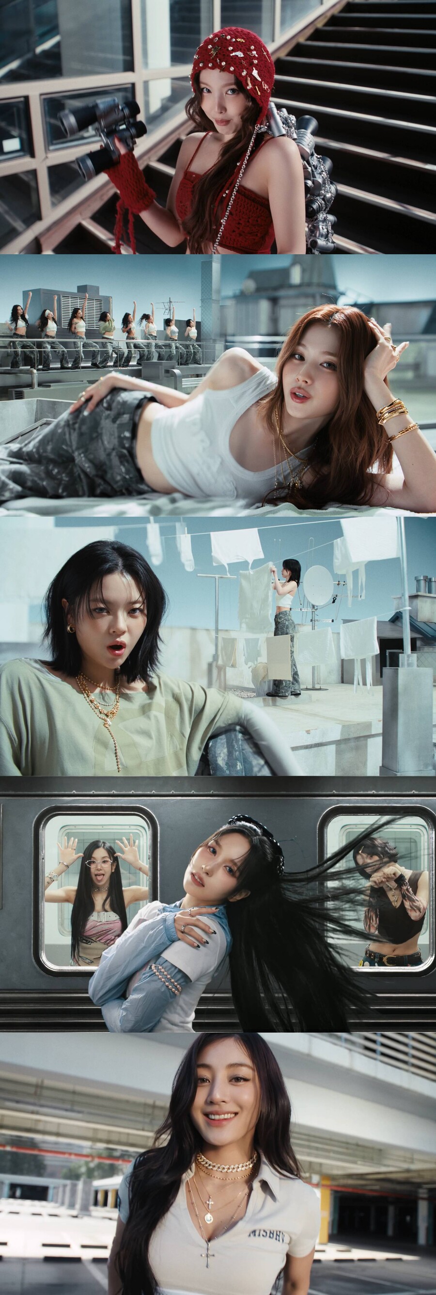 ▲ 트와이스. 출처| '디스 이즈 포' 뮤직비디오 캡처