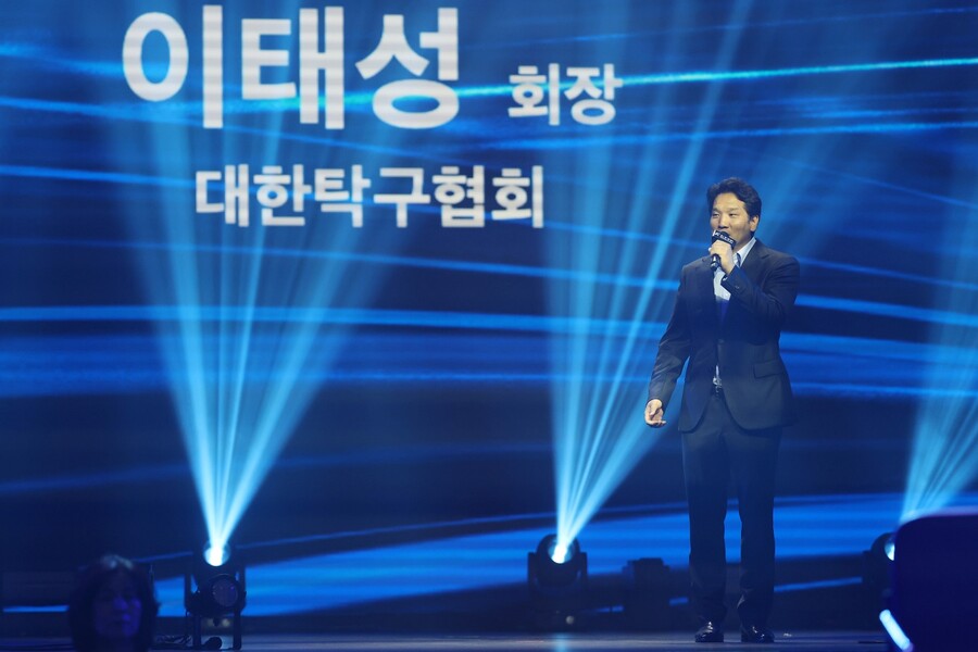 대한탁구협회 이태성 회장은 "프로 선수들이 스타가 되고 유소년들이 스타를 꿈꾸는 선순환 구조가 만들어져 대한민국 탁구가 발전할 수 있는 변곡점에 와있다"며 프로리그에 힘을 보탰다. ⓒKTTP