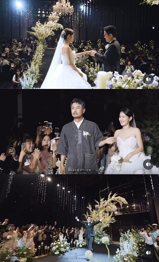 김지민, 김대희 손잡고 신부입장..♥김준호와 결혼식 내부 공개 "하객 1200명·식대 2억"[종합]
