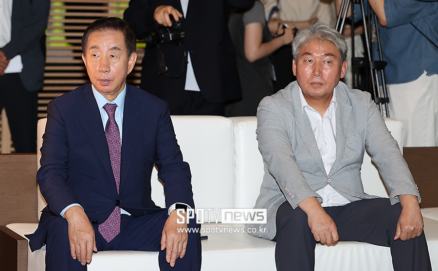 ▲ 김성태 손기정기념재단 이사장 이준승 손기정기념재단 사무총장 ⓒ곽혜미 기자