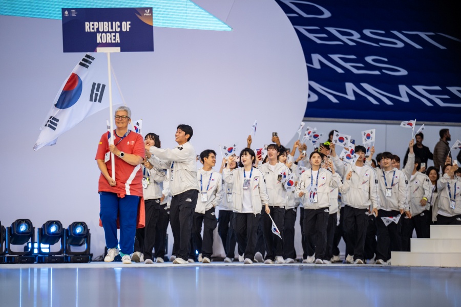 2025 라인루르세계대학경기대회 개회식 사진 ⓒ대한체육회