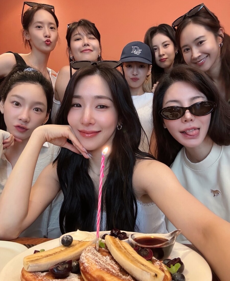 ▲ 소녀시대. 제공| 티파니 SNS