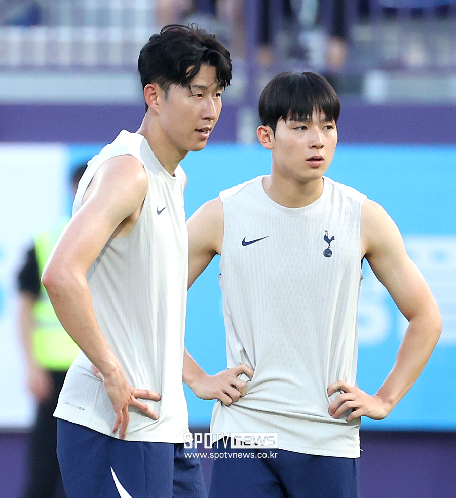 ▲ 손흥민 양민혁 ⓒ곽혜미 기자