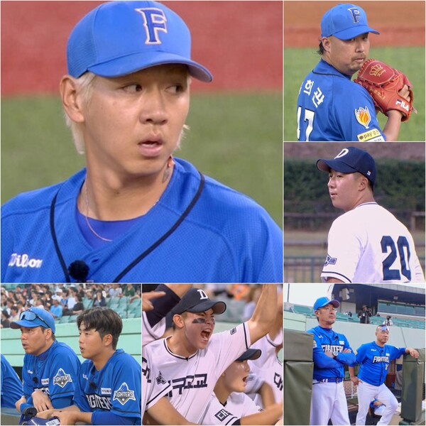 유희관, 평정심 털렸다…파이터즈, 대구고 기합 도발+작전 야구에 당혹(불꽃야구)