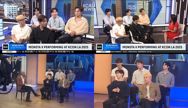 몬스타엑스, 美 아침방송 'KCAL뉴스', 'KTLA 5' 출연…"9월 1일, 또 한 번 멋진 음악으로"