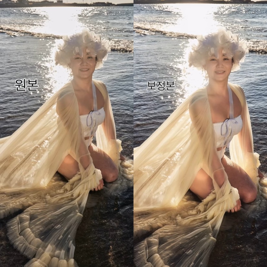 난리난 박나래 웨딩화보, 원본 공개됐다…의심 여론 반전 "진짜 역대급"