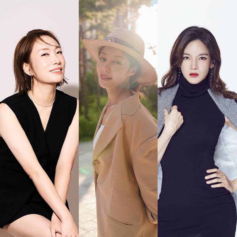 ▲ 정경미, 이지현, 정가은(왼쪽부터). 제공| 디씨엘이엔티, 이지현의 뭐한다꼬 엔터테인먼트, 피앤드케이엔터테인먼트, 에스드림이엔티