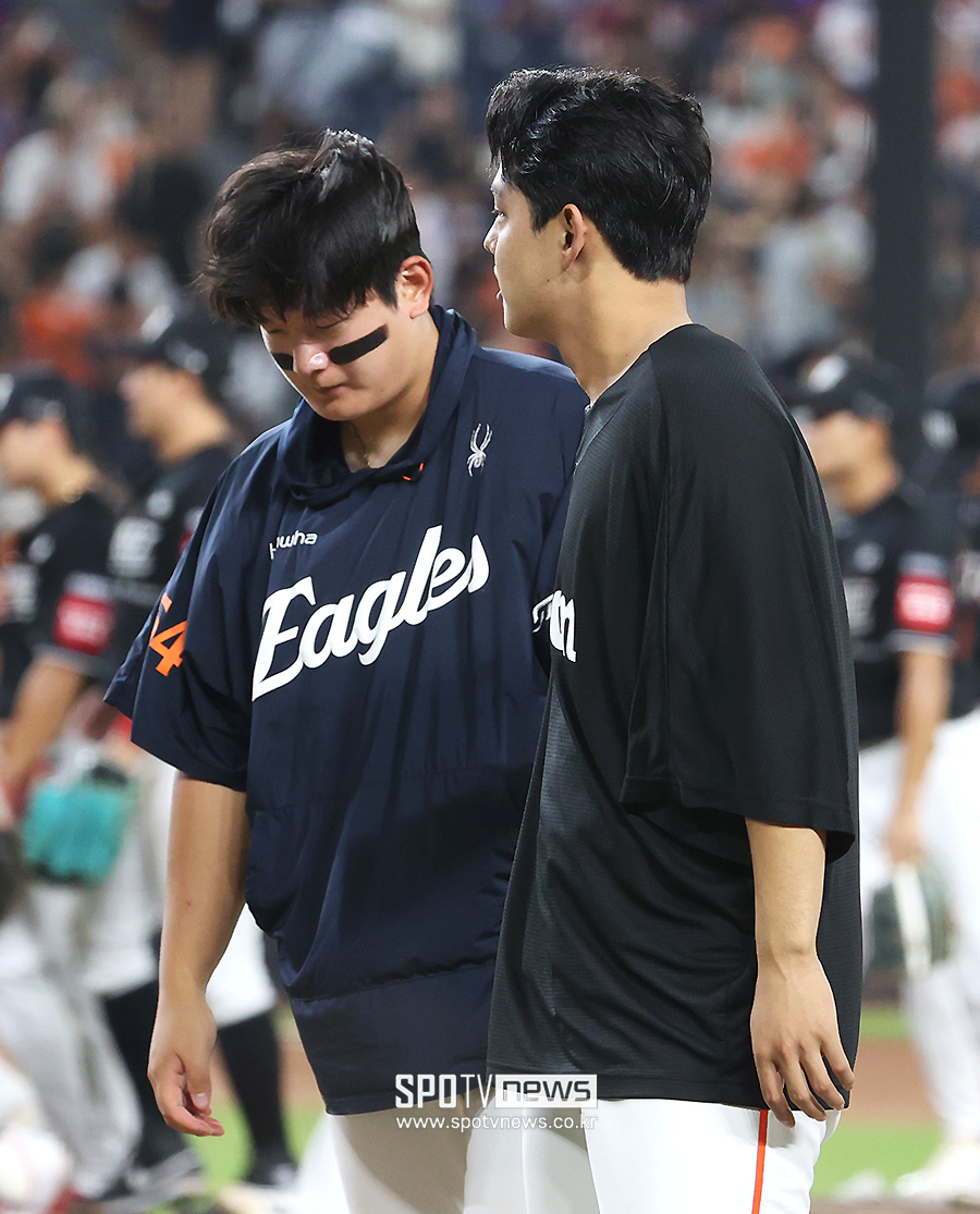 ▲ 김서현 문동주 ⓒ곽혜미 기자