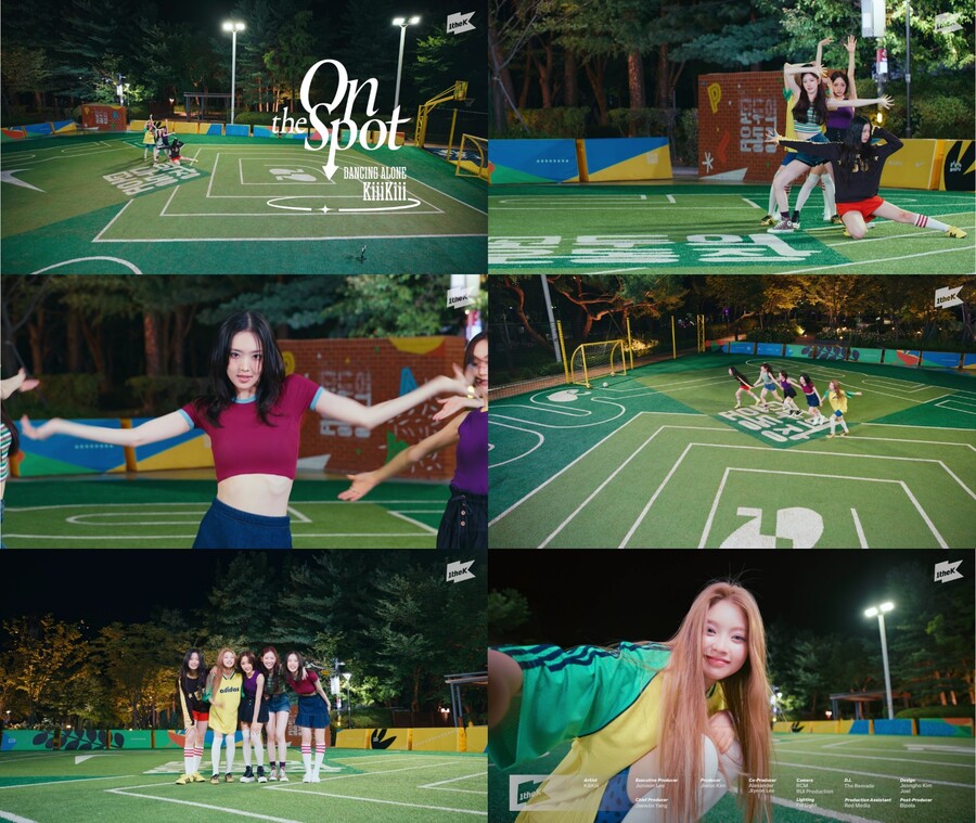 '온더스팟' 키키, 한여름밤 운동장에 뜬 '레트로 요정'…젠지美 폭발 '댄싱 얼론'