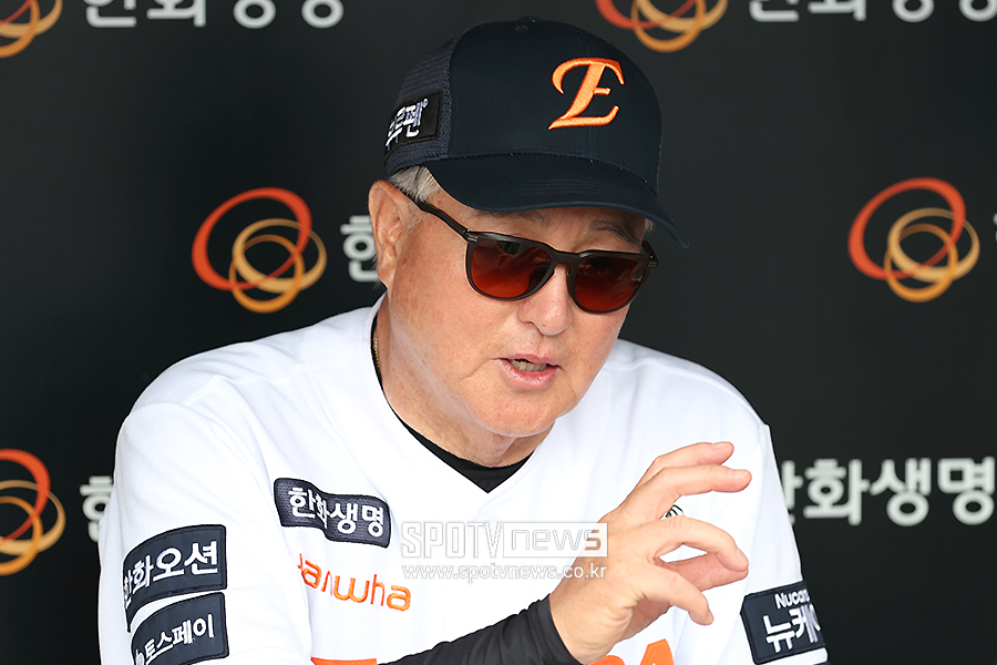 ▲ 주말 LG전 선발 한 자리의 주인공 발표는 8일로 미룬 김경문 한화 감독 ⓒ곽혜미 기자
