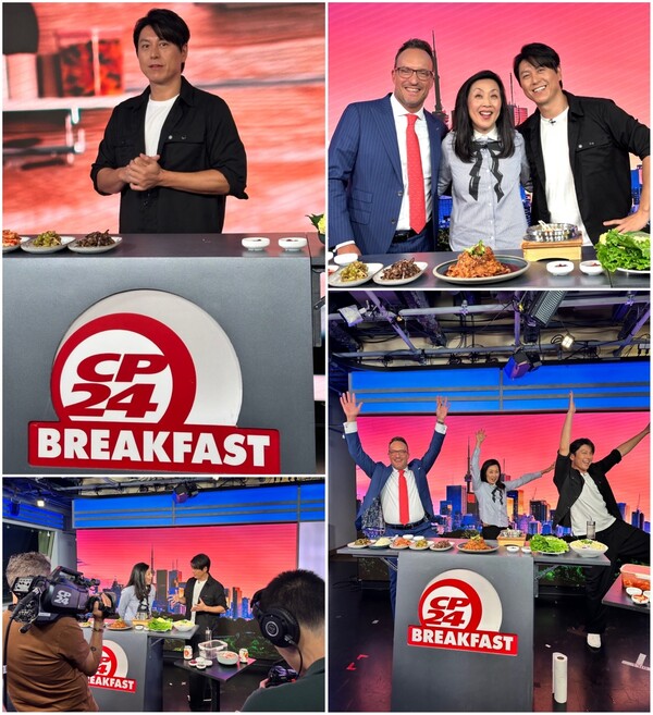 류수영, 캐나다 대표 아침방송 'CP24 브렉퍼스트'서 영어로 한식 전파