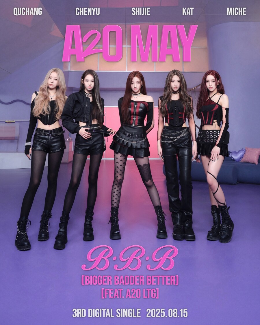 '이수만 걸그룹' A2O MAY, 신곡 'B.B.B' 발매…독보적 존재감