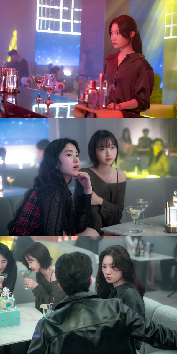 '에스콰이어' 정채연, 클럽서 남자와 다정한 눈맞춤에 은근한 스킨십