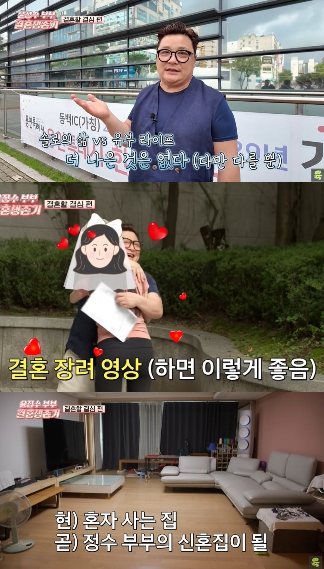 윤정수 결혼, '띠동갑' 필라테스 강사와 혼인신고 "신혼집은 혼자 살던 집"