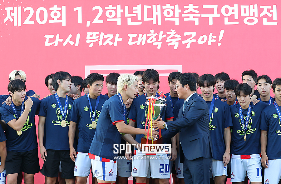 ▲ 한국대학축구연맹 박한동 회장 ⓒ곽혜미 기자