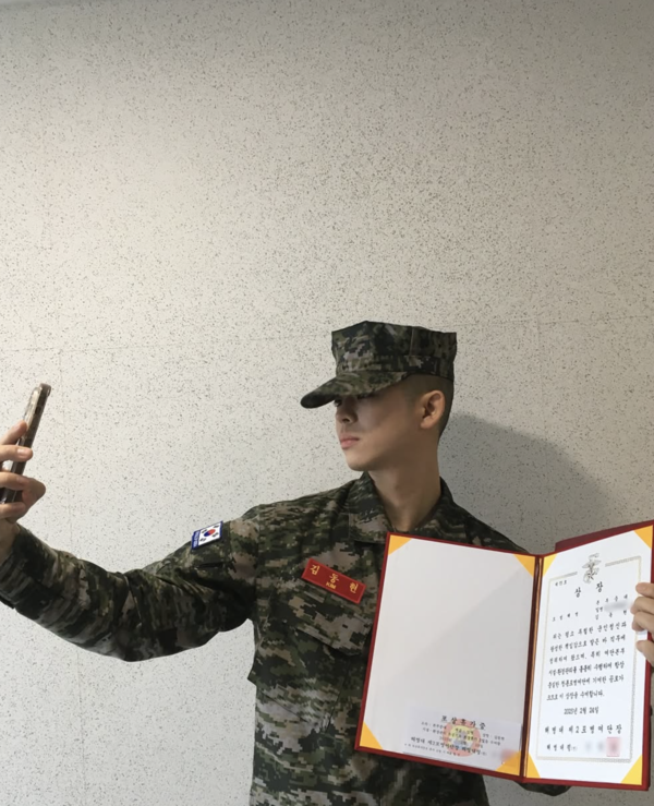 '김구라 아들' 그리, 해병대 열혈 홍보 중 "젊은이여 해병대로"