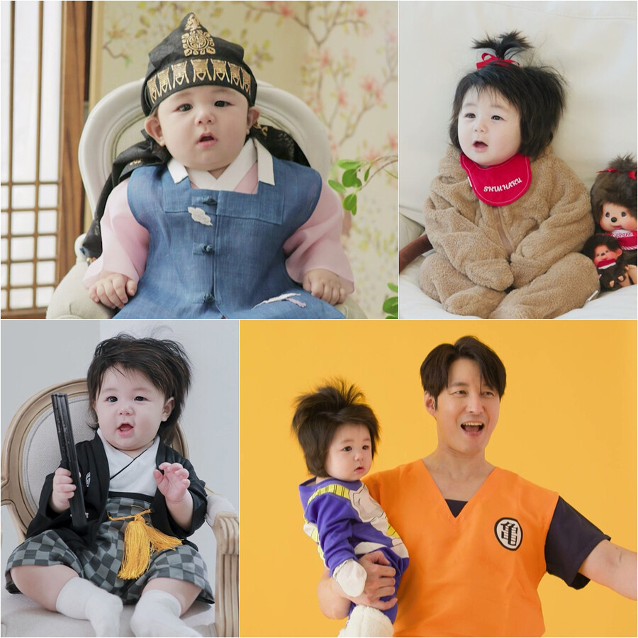 심형탁子 하루, 200일 사진서 박보검·차은우 잇는 꽃도령 변신('슈돌')