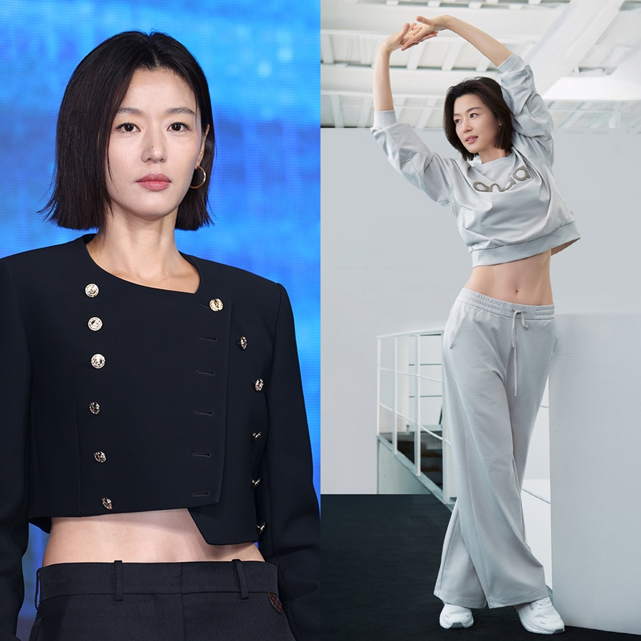 전지현, 복근 이 정도였나…선명한 11자 '특급 자기관리'[이슈S]