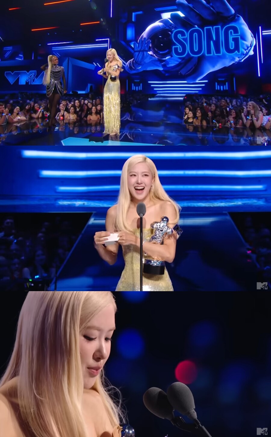 로제, 'MTV VMA' 올해의 노래 수상…'아파트'로 美 팝시장 정상 올랐다