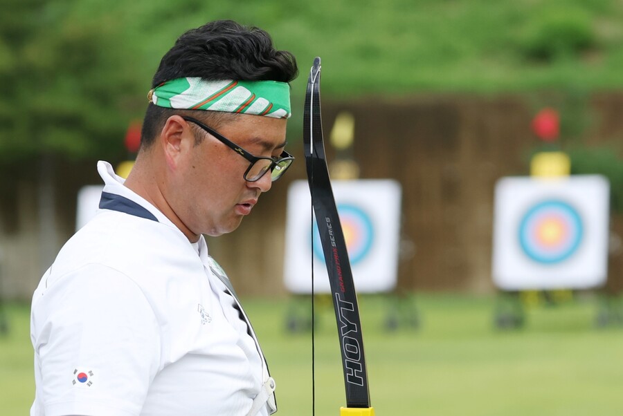 김우진, 광주 세계양궁 개인전 조기 탈락...김제덕·이우석 16강