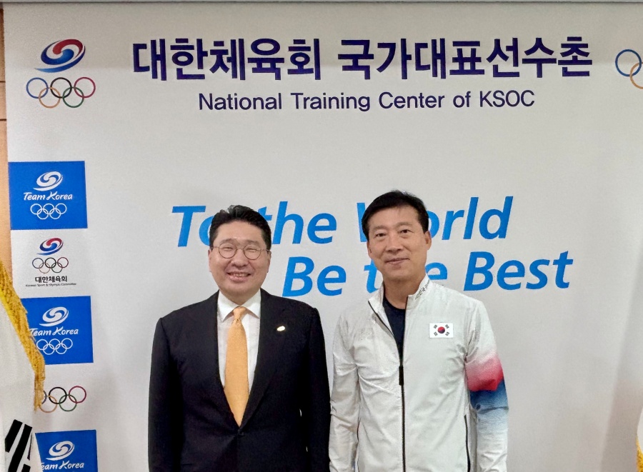 대한사이클연맹 이상현 회장, 진천선수촌 김택수 촌장과 면담...“선수촌 개방·맞춤형 지원 정책 적극 협력”