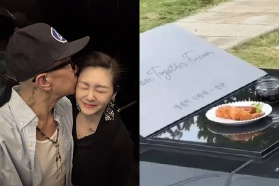 구준엽, 故서희원 향한 여전한 그리움…묘비에 "영원히 사랑해 준준"[종합]