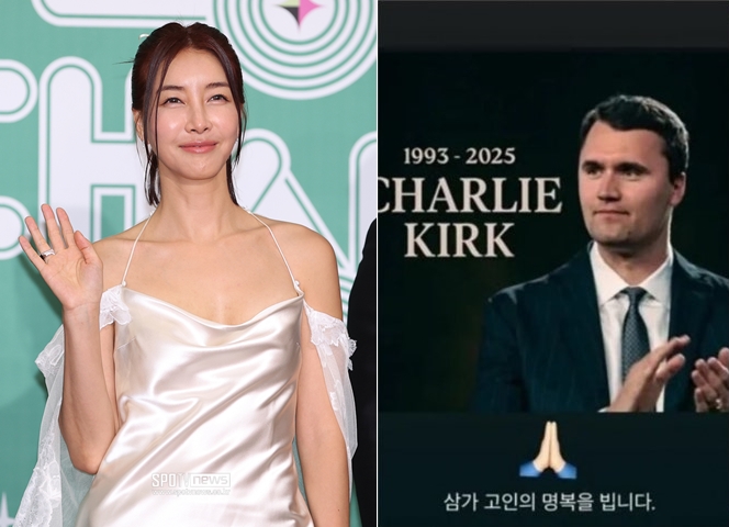 논란 알고도 그랬나..진서연, 故찰리 커크 공개 추모 '갑론을박'