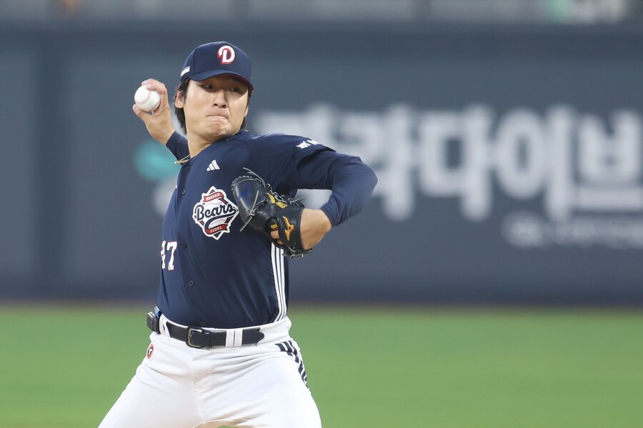 ▲ WBC 대표팀에서도 일익이 기대되고 있는 곽빈 ⓒ두산베어스