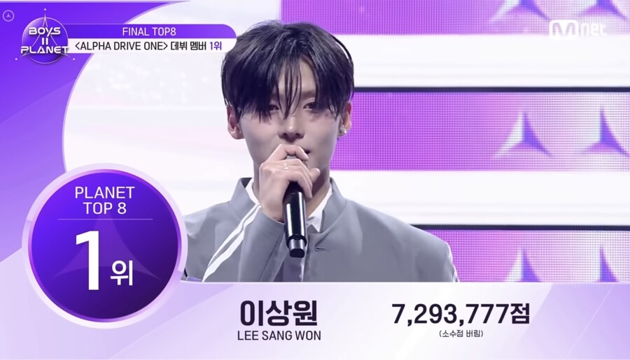 이상원, 끝까지 1위 지켰다…'보플2' 최종 8인, 알파드라이브원으로 데뷔