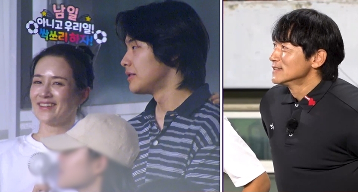 ▲ 김남일 김보민 부부와 아들 서우(가운데). 제공|JTBC '뭉쳐야 찬다'