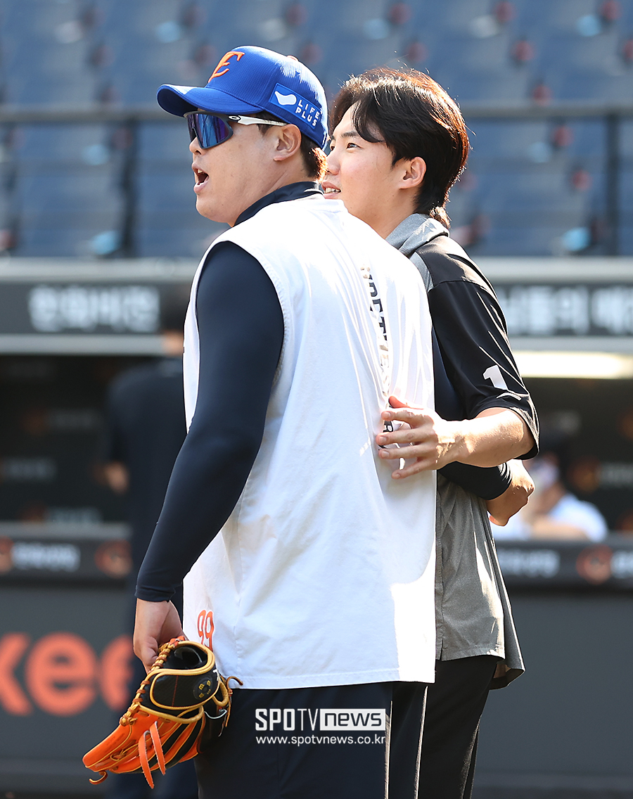 ▲ 류현진 임찬규 ⓒ곽혜미 기자