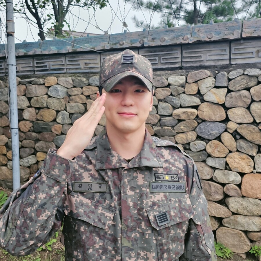 김민규, 특급전사였다…육군용사상 받고 전역 "국군 장병에 깊은 존경"