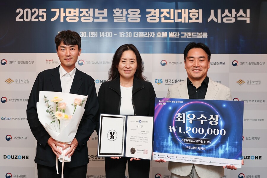 체육공단, 가명 정보 활용 경진대회 최우수상 수상