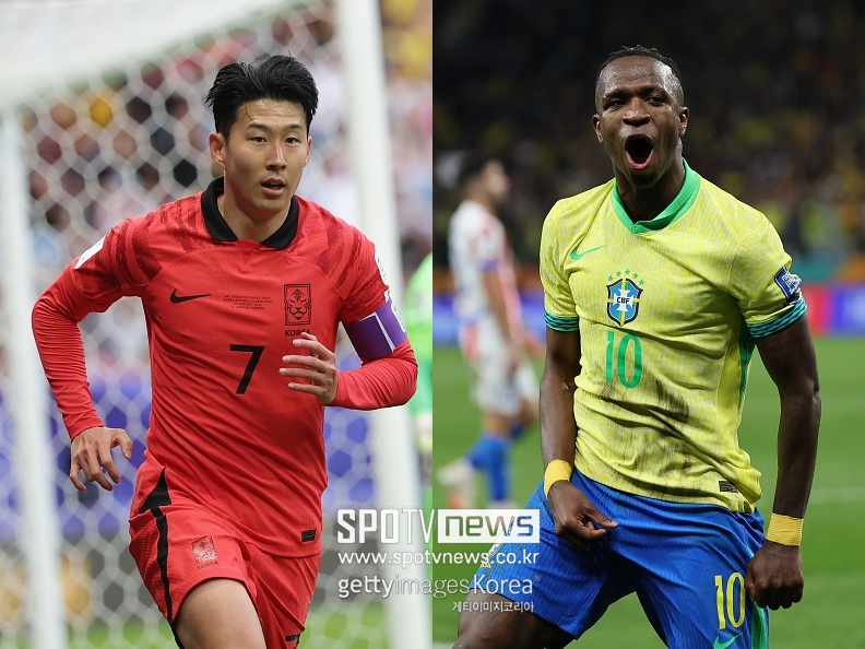 손흥민vs비니시우스 성사! 오피셜 공식발표...FIFA 랭킹 6위 브라질, 한국+일본 원정 명단 공개