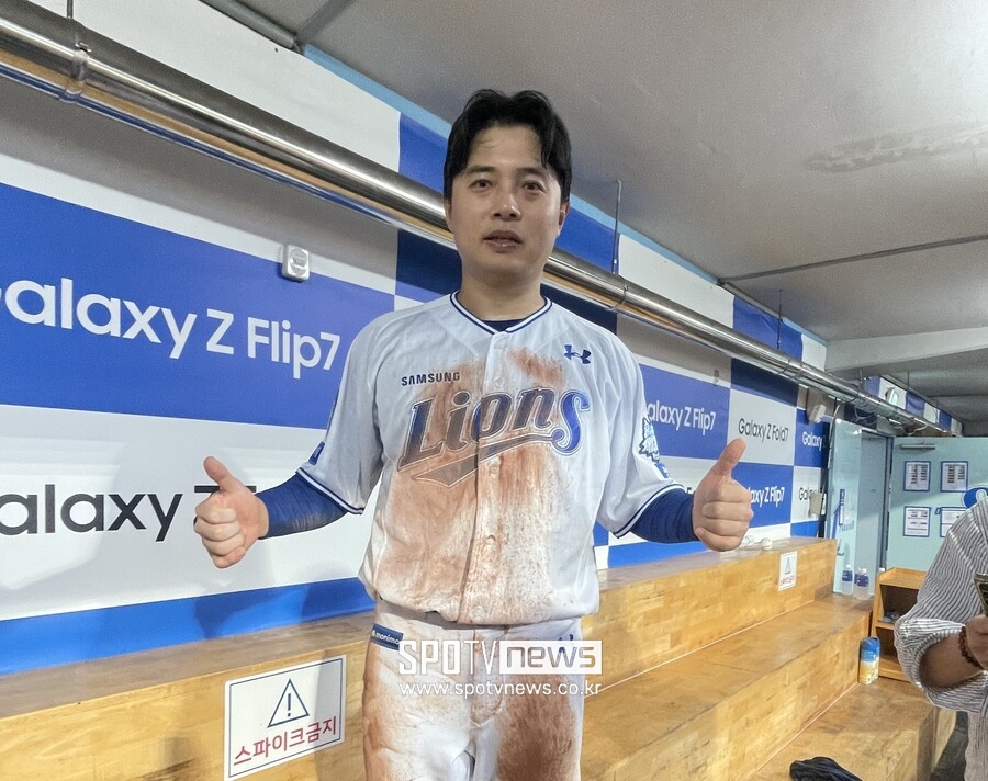 거기서 '3루'를 훔치다니, '김헌곤'이라 가능했구나…"자신 있어 코치님께 사인 드렸다"