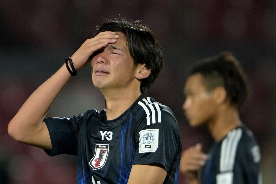 "유력 우승 후보" 자회자찬 일본 U-20 대표팀, 16강벽 한계 못 넘었다, 프랑스에 0-1 패 "한계 실감"