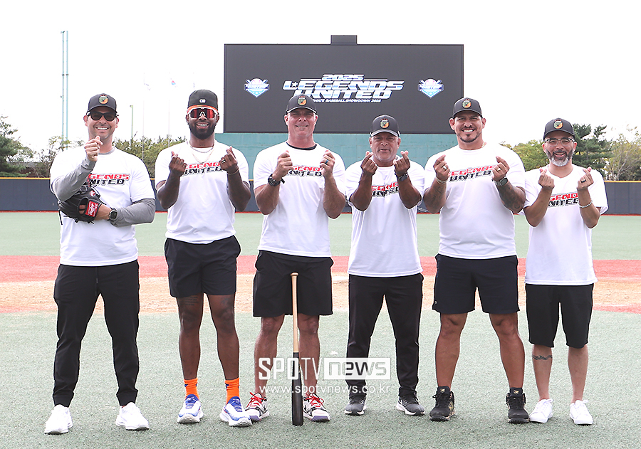 [포토S] K-하트 만든 MLB 레전드