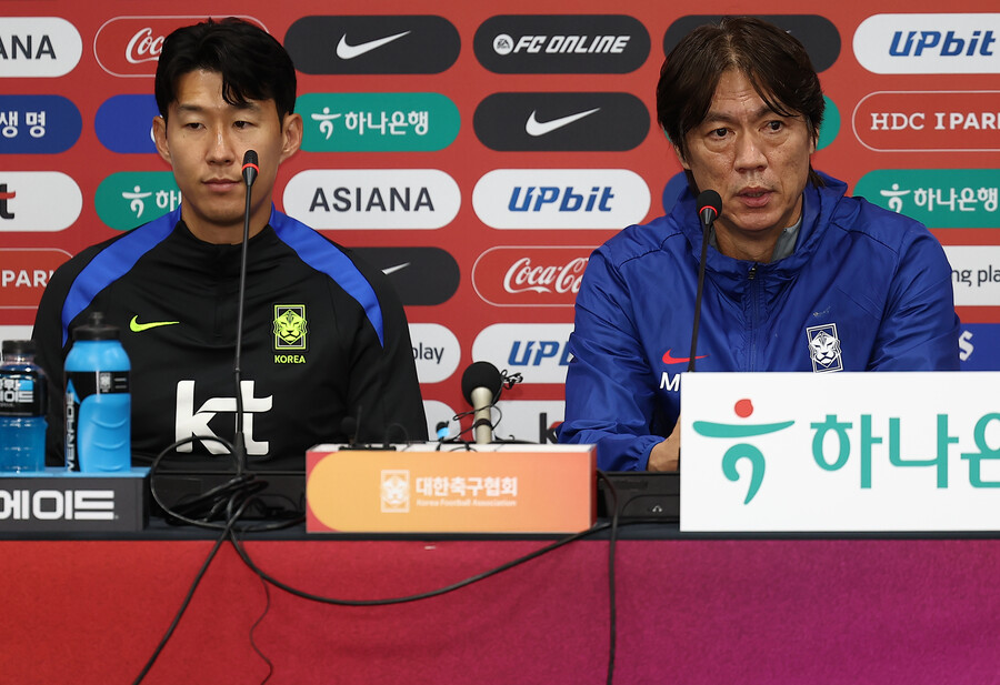 [SPO 현장] 홍명보 감독 A매치 최다 출전 앞둔 손흥민에 "나보다도 훌륭"..."김민재 부상 문제 없다"