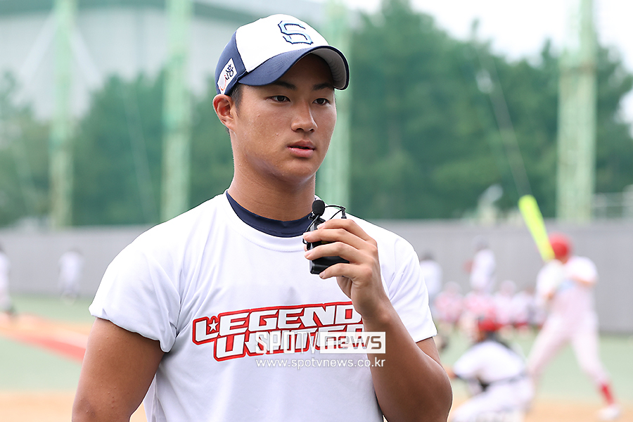 ▲ 3루타를 치며 강한 인상을 남겼던 김준우(소래중)