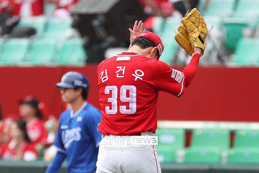 ▲ 키킹 동작 수정 이후 강력한 구위에 제구력까지 더해지며 큰 가능성을 보여주고 있는 김건우 ⓒ곽혜미 기자