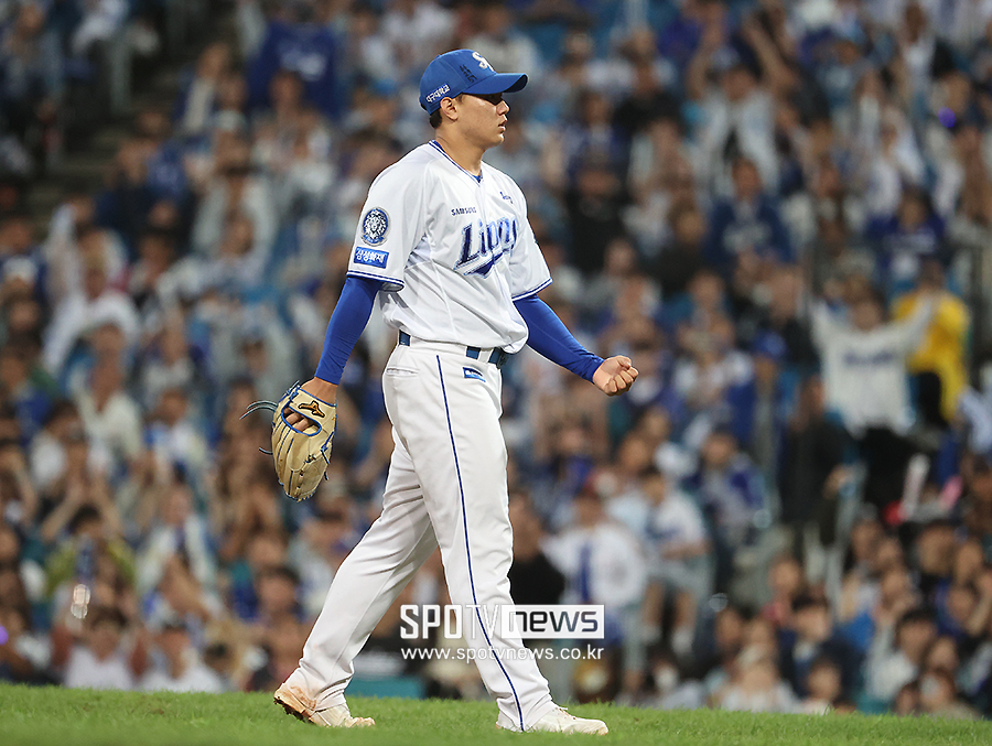 ▲ 배찬승의 탈삼진 능력은 한화와 플레이오프에서도 반드시 필요한 요소로 자리매김했다 ⓒ곽혜미 기자