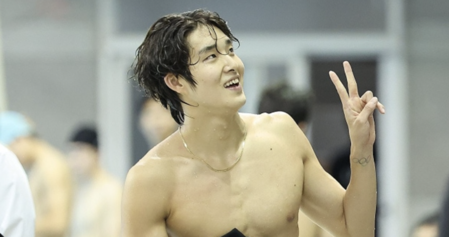 [전국체전] 김우민 고향 부산서, 수영 남자 자유형 1500m 금메달